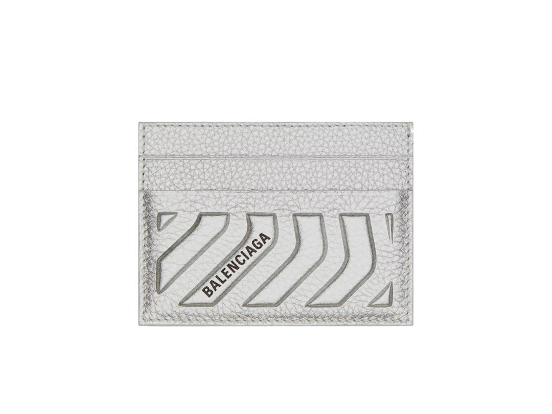 Balenciaga Balenciaga Car Card Holder Metallized Silver
