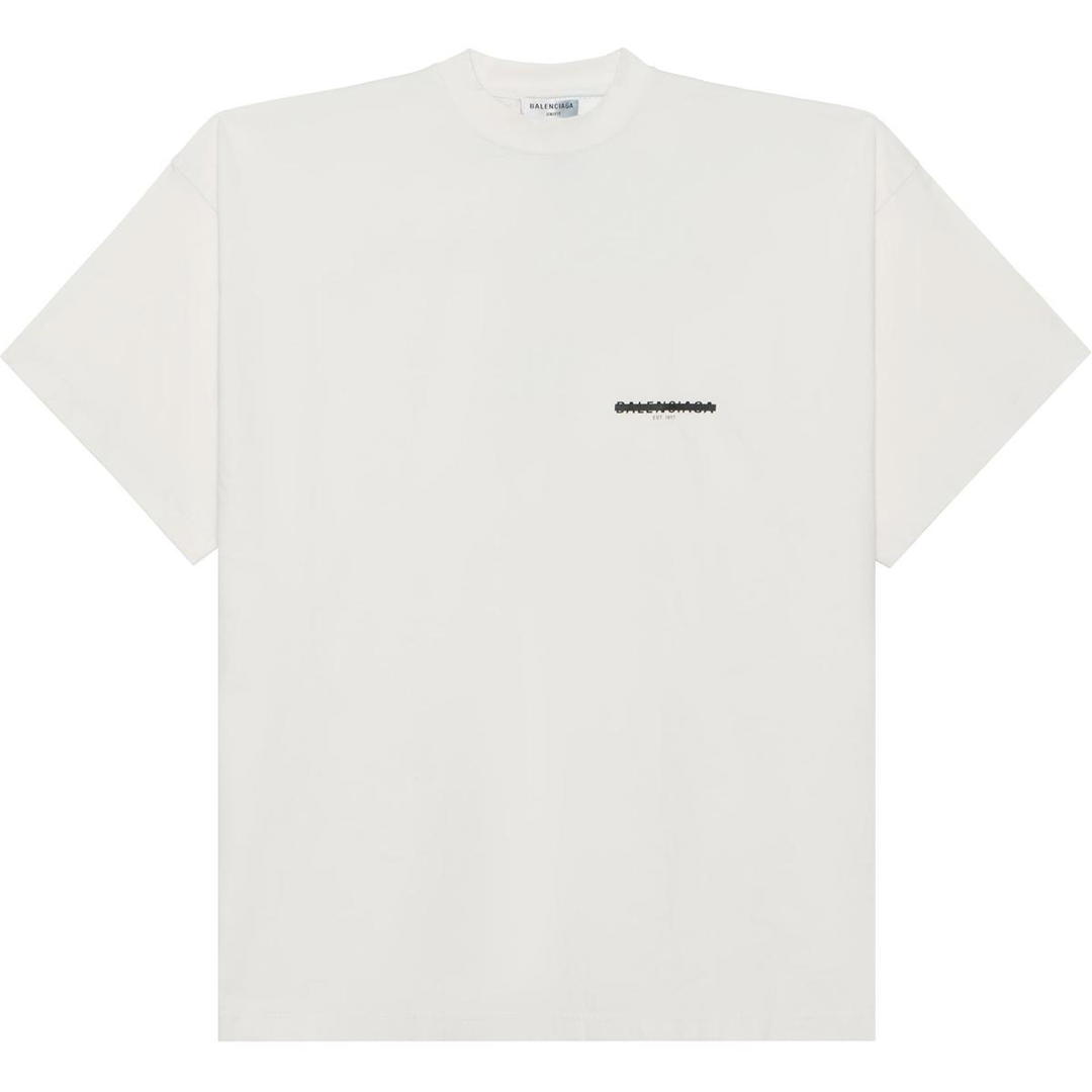 Balenciaga Balenciaga Drop Shoulder Sleeve T-Shirt Women's White