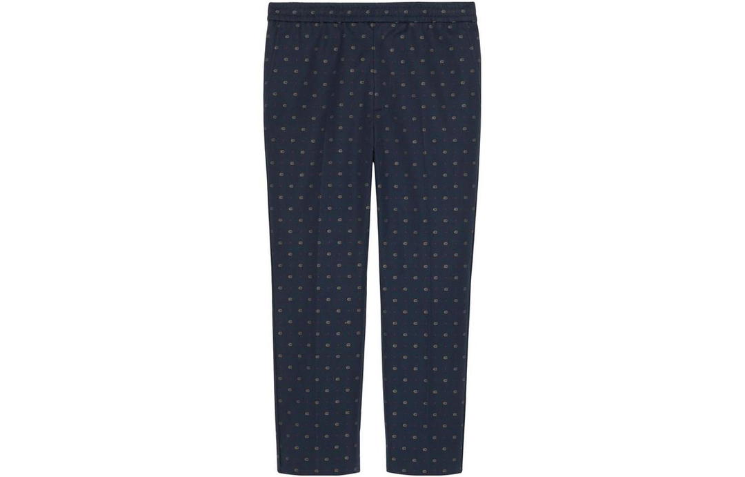 Gucci Gucci Casual Pants Men Blue