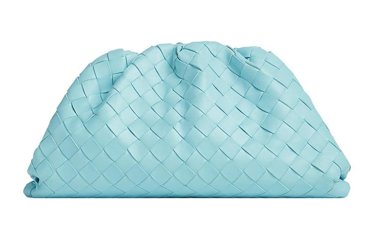 Bottega Veneta Bottega Veneta POUCH Cloud Bag Lambskin Clutch Regular Women's Blue