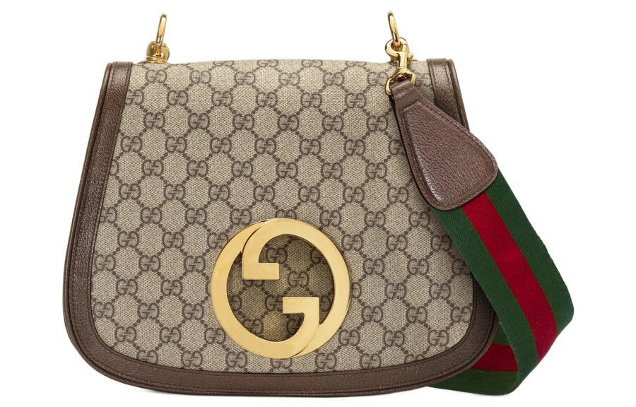 Gucci Gucci Blondie Canvas With Leather Handbag, Shoulder Bag Women's