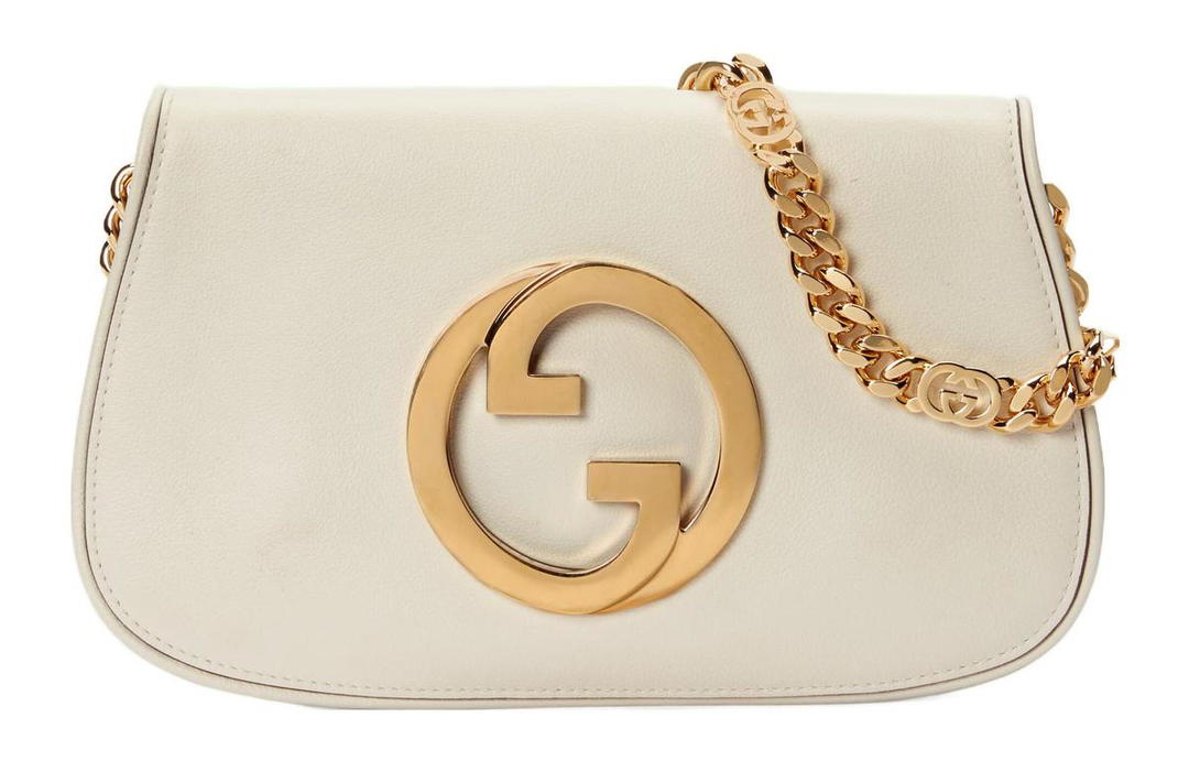 Gucci Gucci Blondie Leather Chain Shoulder Bag Shoulder Bag Crossbody Bag Women's White