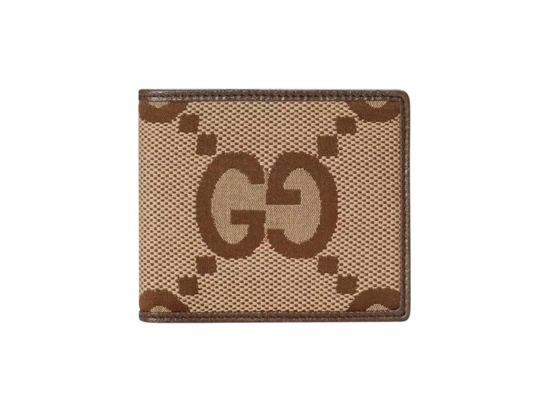 Gucci Gucci Jumbo GG Wallet Camel Ebony