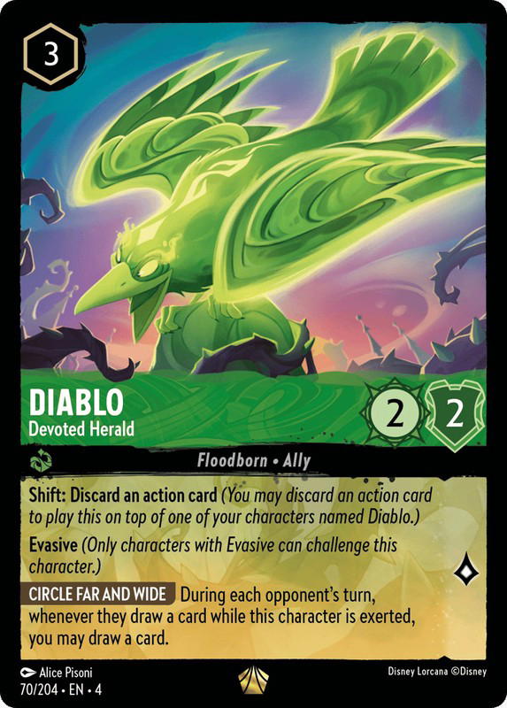 Disney Lorcana Disney Lorcana Diablo Devoted Herald L [70/204] Ursula's Return (EN)