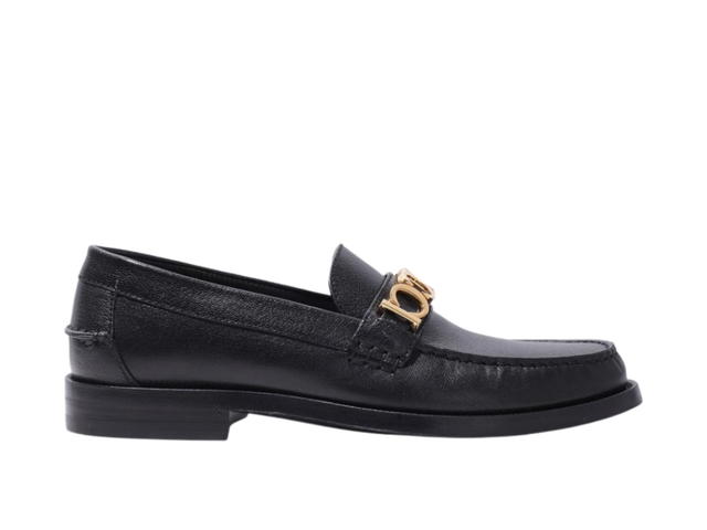 Gucci Gucci Goatskin Logo 15mm Loafers Black - view 1