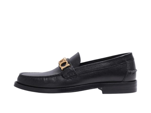 Gucci Gucci Goatskin Logo 15mm Loafers Black - view 2