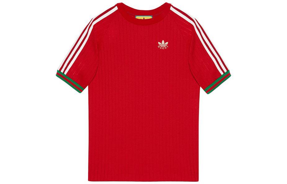 Gucci Gucci X adidas Jersey T shirt Red