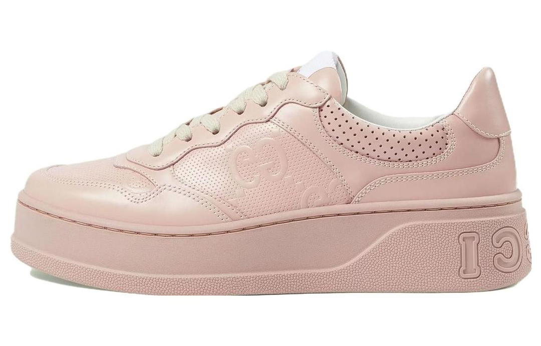 Gucci Gucci Gg Sneaker Pale Pink Embossed Women's