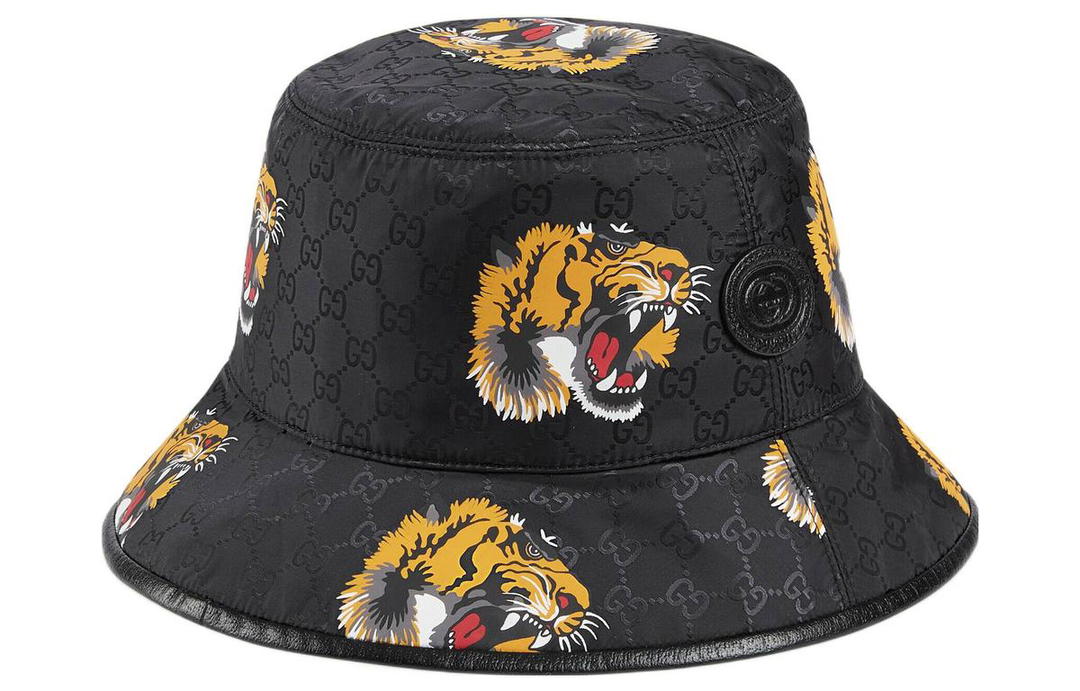 Gucci Gucci Gg Tiger Print Bucket Hat