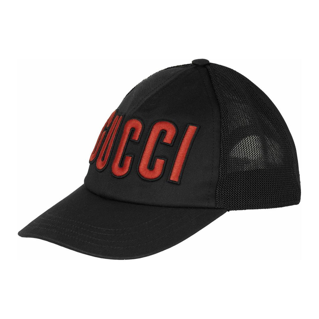 Gucci Gucci Embroidered Logo Baseball Cap