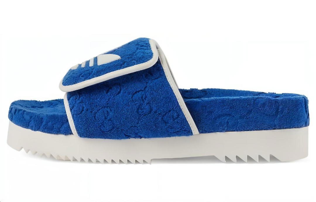 Gucci Gucci adidas X Gucci Gg Platform Sandal 'Blue Cotton Sponge'
