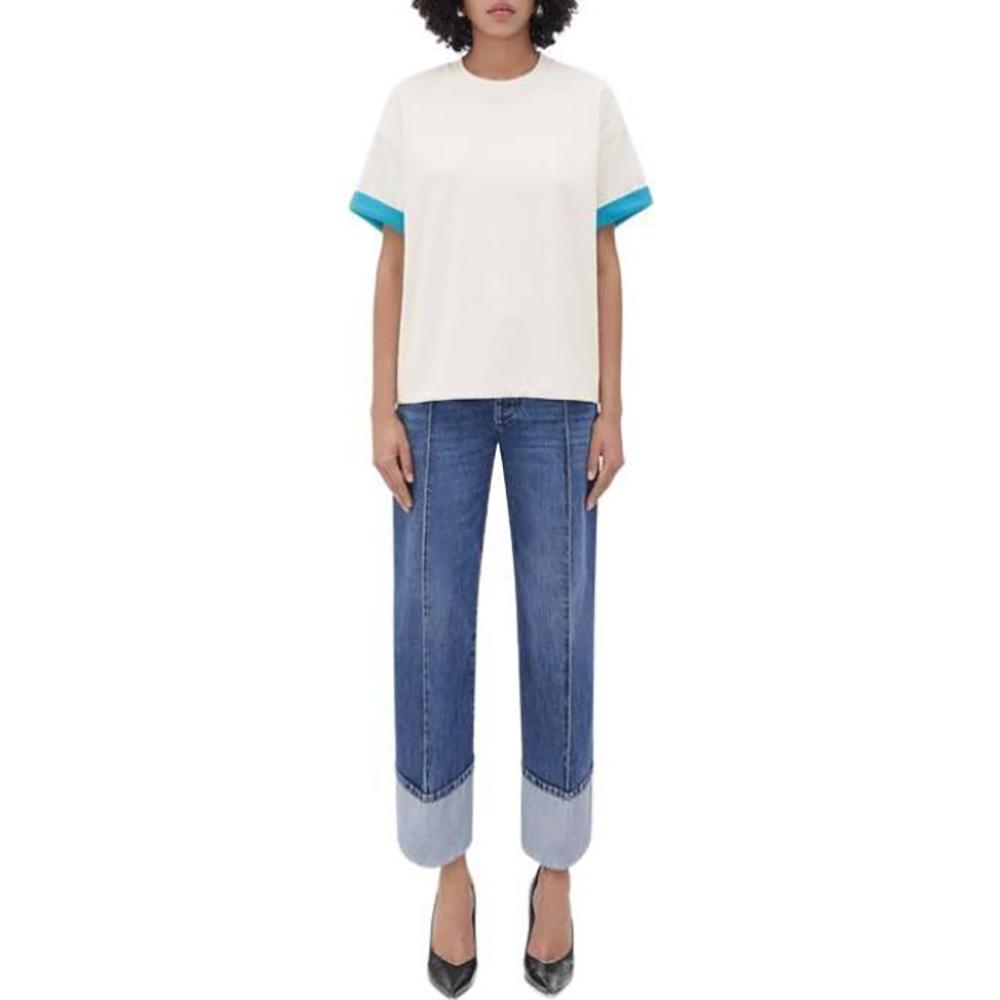 Bottega Veneta Bottega Veneta SS23 Regular T-Shirt Women's Chalk White