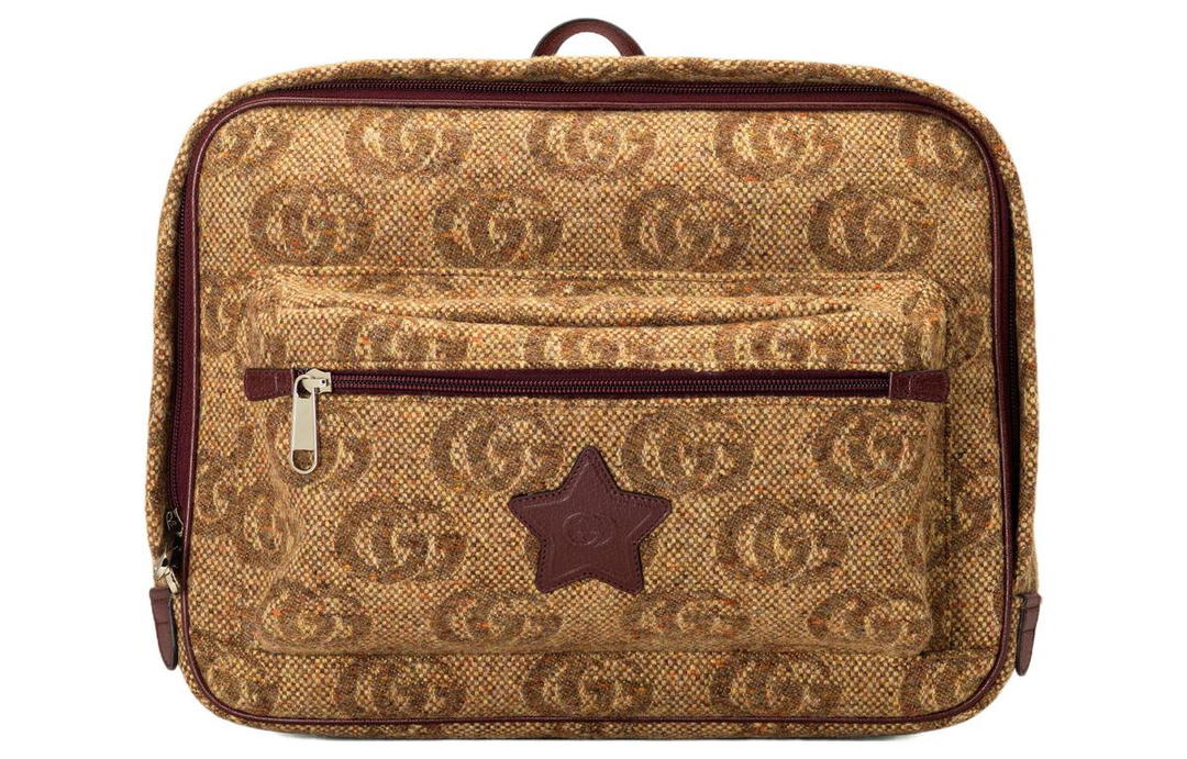Gucci Gucci Wool Jacquard Kids' Backpacks Regular Kids' Brown