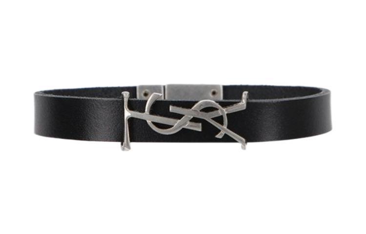 Saint Laurent SAINT LAURENT Logo Plaque Bracelet