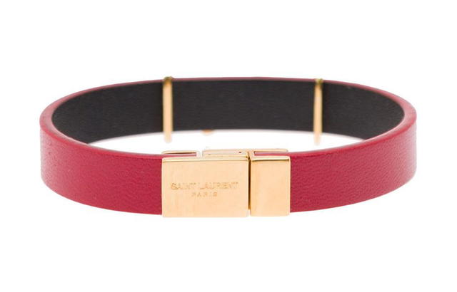 Saint Laurent Saint Laurent Logo Plaque - red - view 3