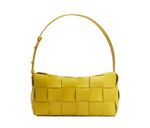Buy Bottega Veneta Brick Casstte Leather Waffle Bag, Shoulder Bag, Handbag, Shoulder Bag Medium Size Women's Yellow at Sasom – Authentic and Ready to Ship