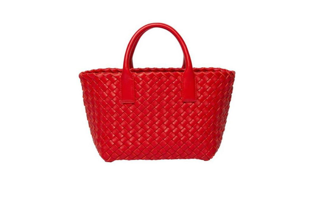 Bottega Veneta Bottega Veneta CABAT Leather Crossbody Handbags Mini Women's Red
