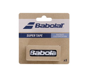 Buy Babolat Super Tape Racquet Customization x5 - Head Protection Tape Black White at Sasom – Authentic and Ready to Ship