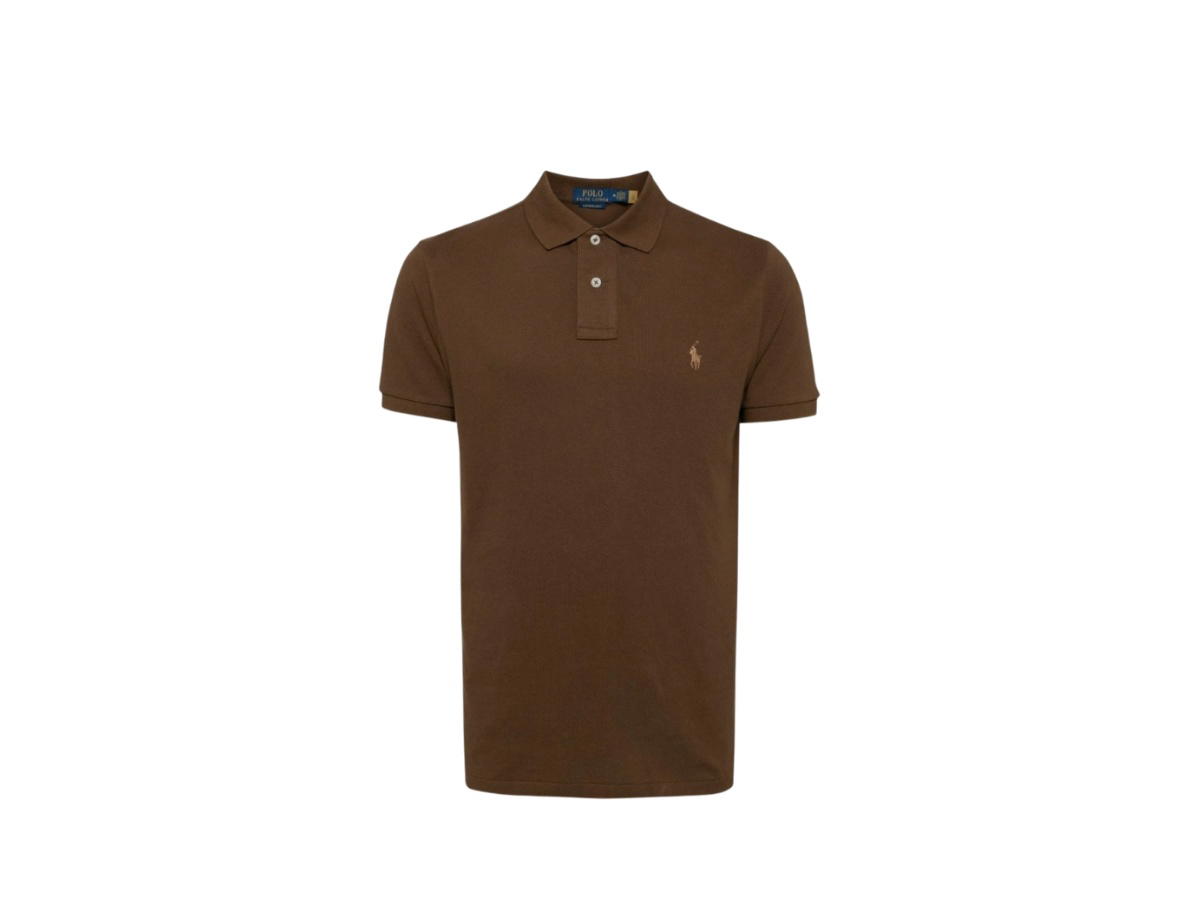 Polo Ralph Lauren Polo Ralph Lauren Pima Cotton Polo Shirt Classic Fit T-shir Brown
