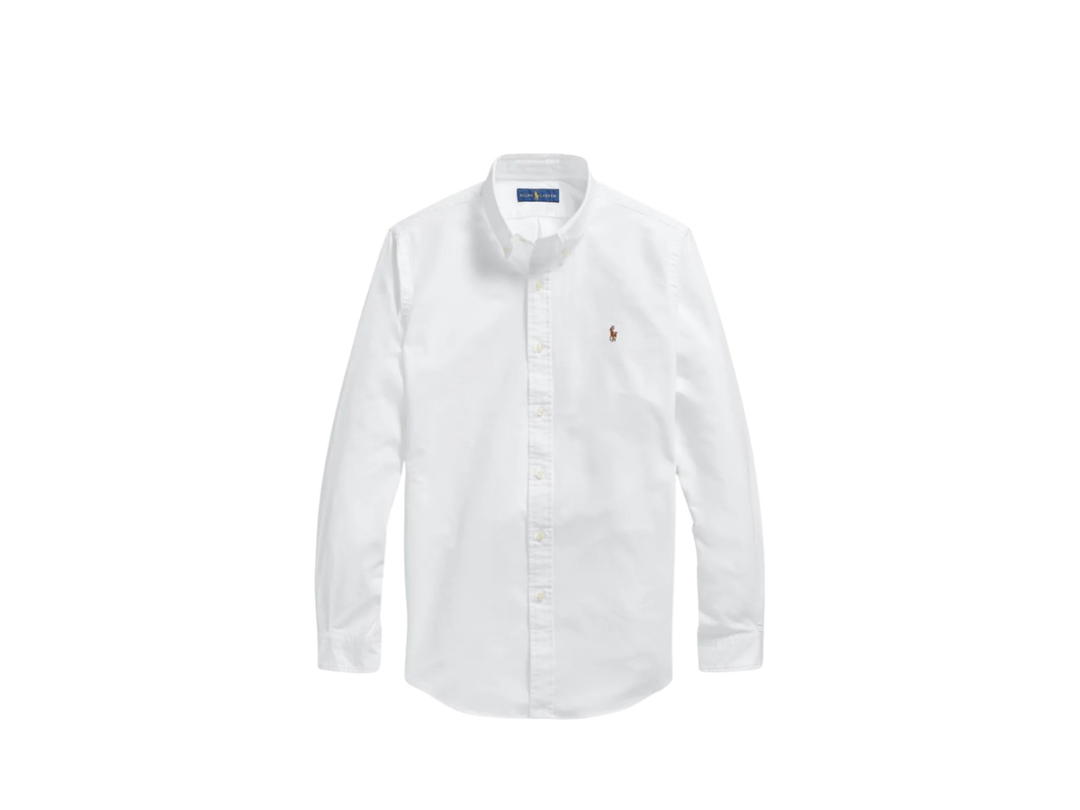 Polo Ralph Lauren Polo Ralph Lauren Embroidered-Logo Button-Down Shirt White