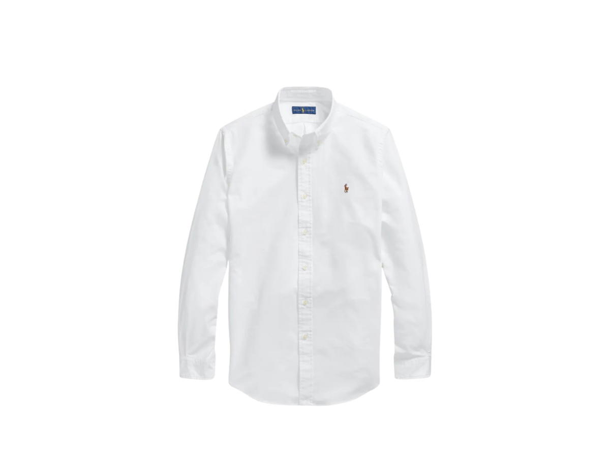 Polo Ralph Lauren Polo Ralph Lauren Embroidered-Logo Button-Down Shirt White