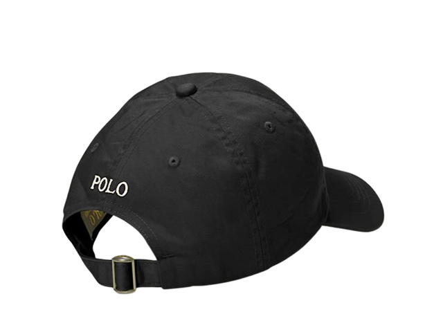 Polo Ralph Lauren Polo Ralph Lauren The Iconic Cotton Chino Ball Cap Black White Logo - view 2