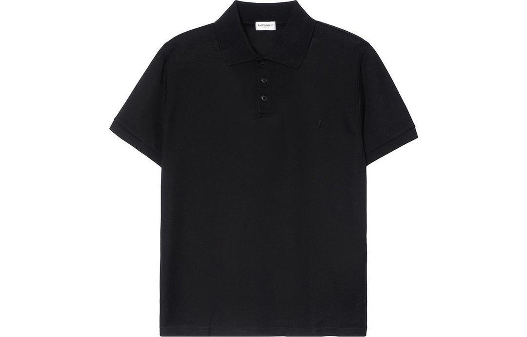 Saint Laurent SAINT LAURENT Cassandre Cotton Pique Polo Shirt