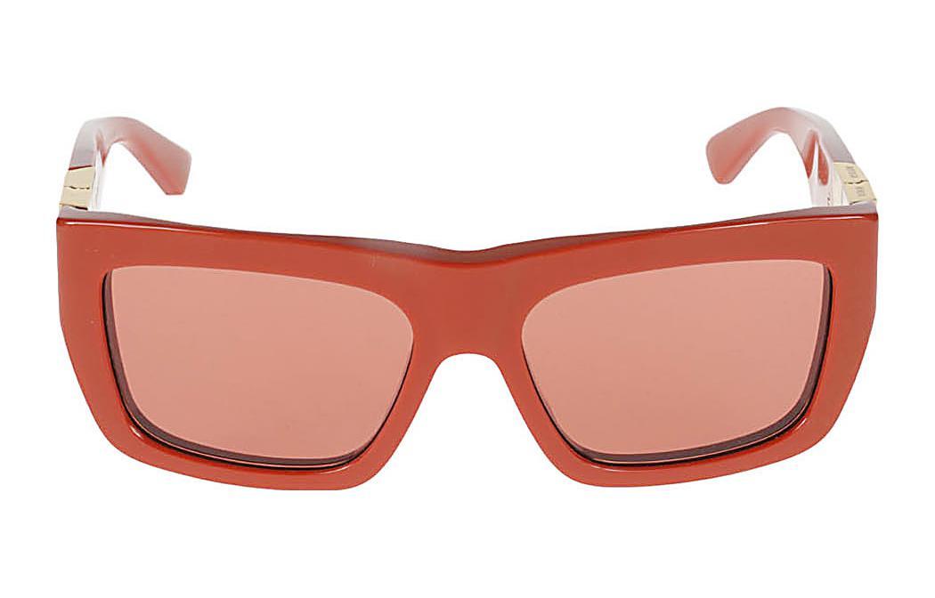 Bottega Veneta Bottega Veneta Acetate Aviator Sunglasses Women's Orange