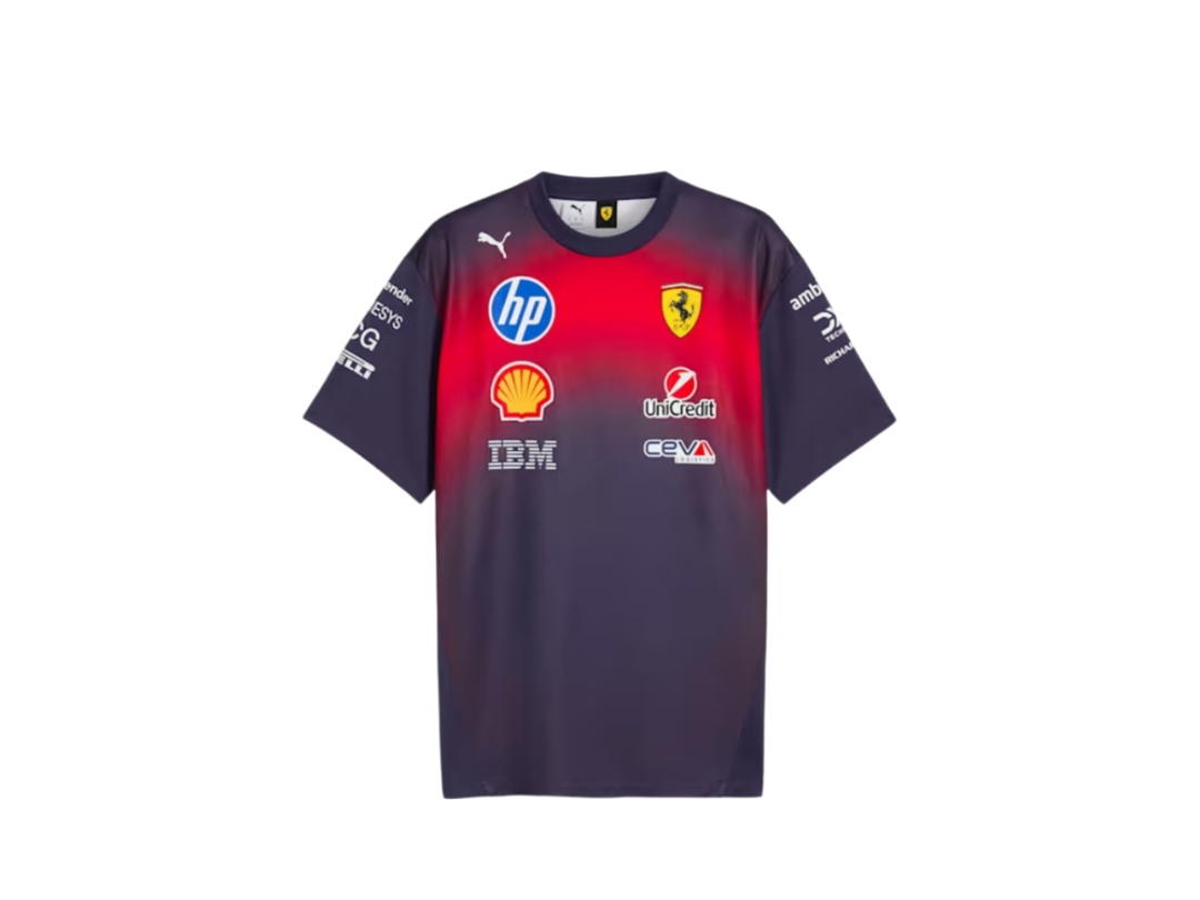 Puma Puma Scuderia Ferrari HP Replica China Special Tee Unisex Deep Plum
