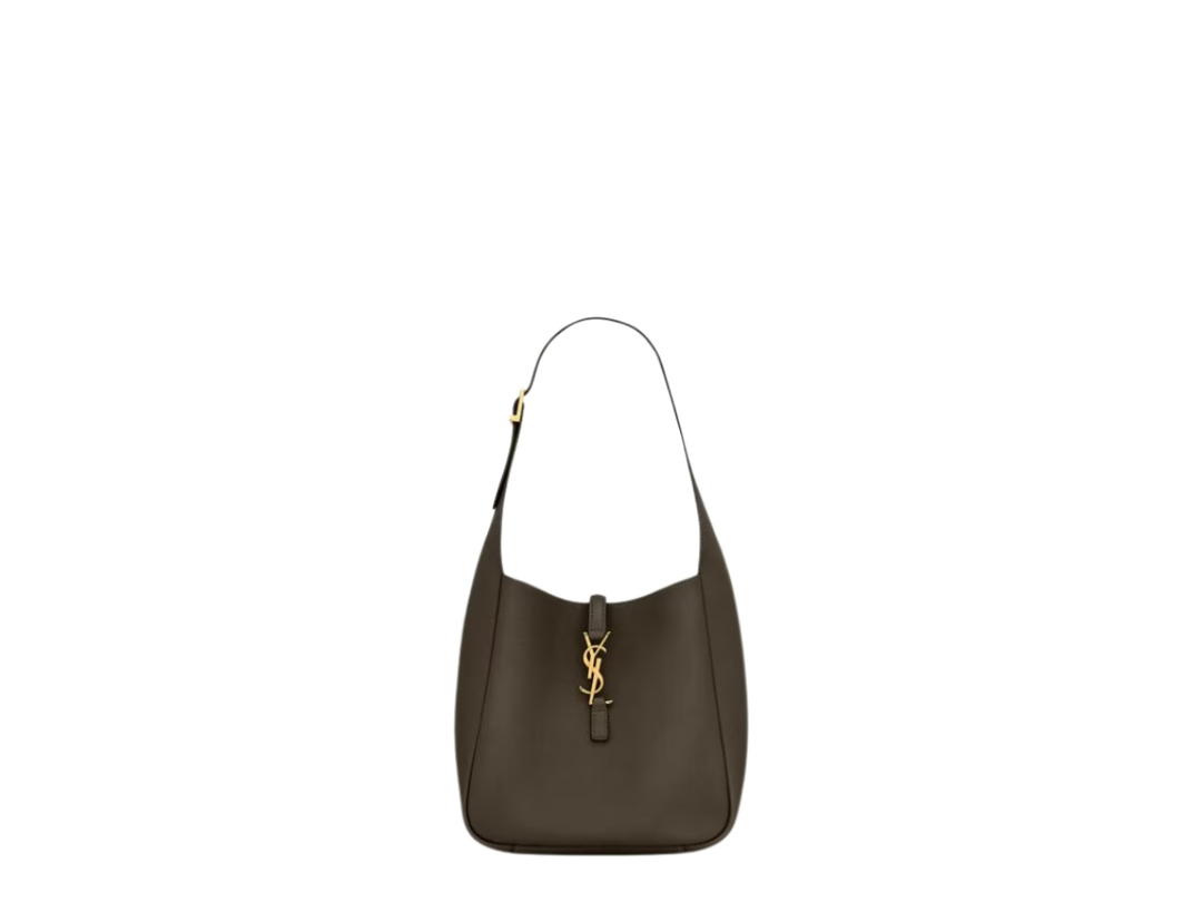 Saint Laurent Saint Laurent Small Le 5 À 7 Supple In Smooth Calfskin Leather With Bronze-Toned Metal Hardware Light Musk