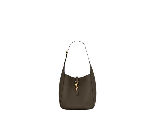 Saint Laurent Saint Laurent Small Le 5 À 7 Supple In Smooth Calfskin Leather With Bronze-Toned Metal Hardware Light Musk - view 1