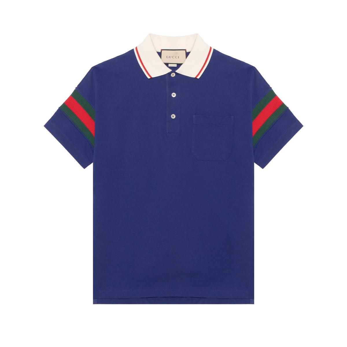 Gucci Gucci Polo Shirts Men Blue