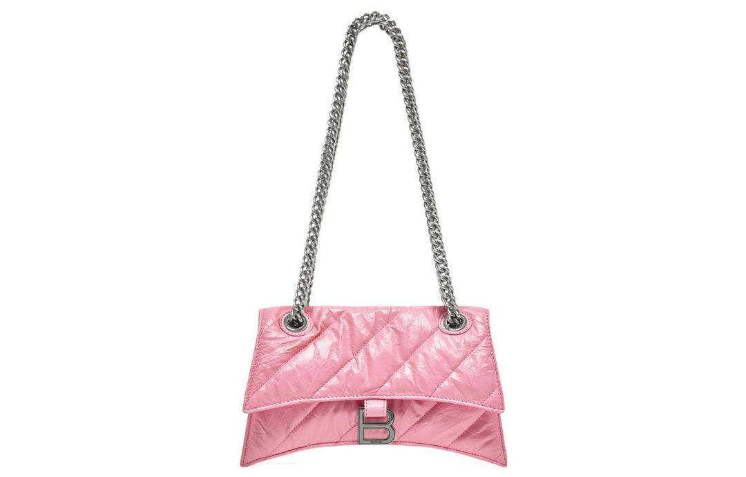 Balenciaga Balenciaga Crush Chain Bag Small Quilted Pink