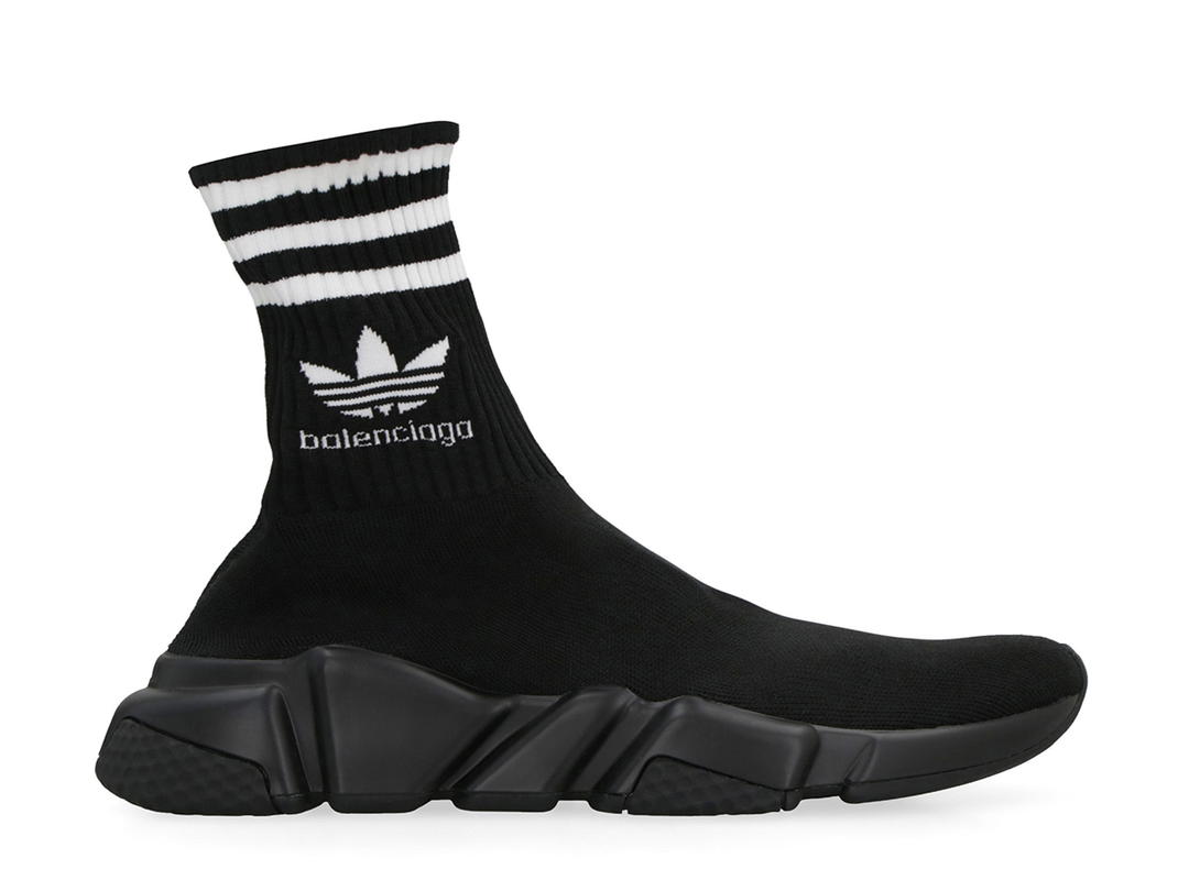 Balenciaga Balenciaga Balenciaga X Adidas Speed Trainers Knitted Socksneakersblack Polyester 85 Elastane 1 SS23