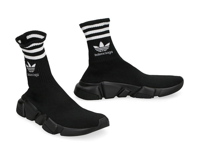 Balenciaga Balenciaga Balenciaga X Adidas Speed Trainers Knitted Socksneakersblack Polyester 85 Elastane 1 SS23 - view 3