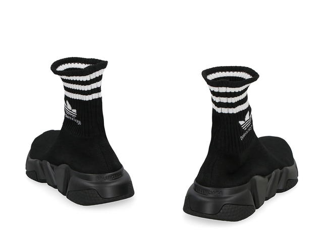 Balenciaga Balenciaga Balenciaga X Adidas Speed Trainers Knitted Socksneakersblack Polyester 85 Elastane 1 SS23 - view 4
