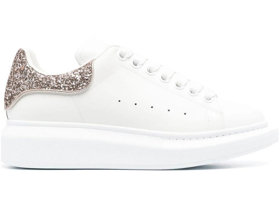 Alexander McQueen Alexander McQueen Oversized White Rose Glitter (Women's)