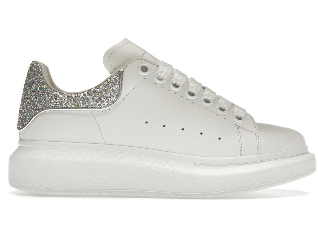 Alexander McQueen Alexander McQueen Oversized White Silver Glitter (Women's)