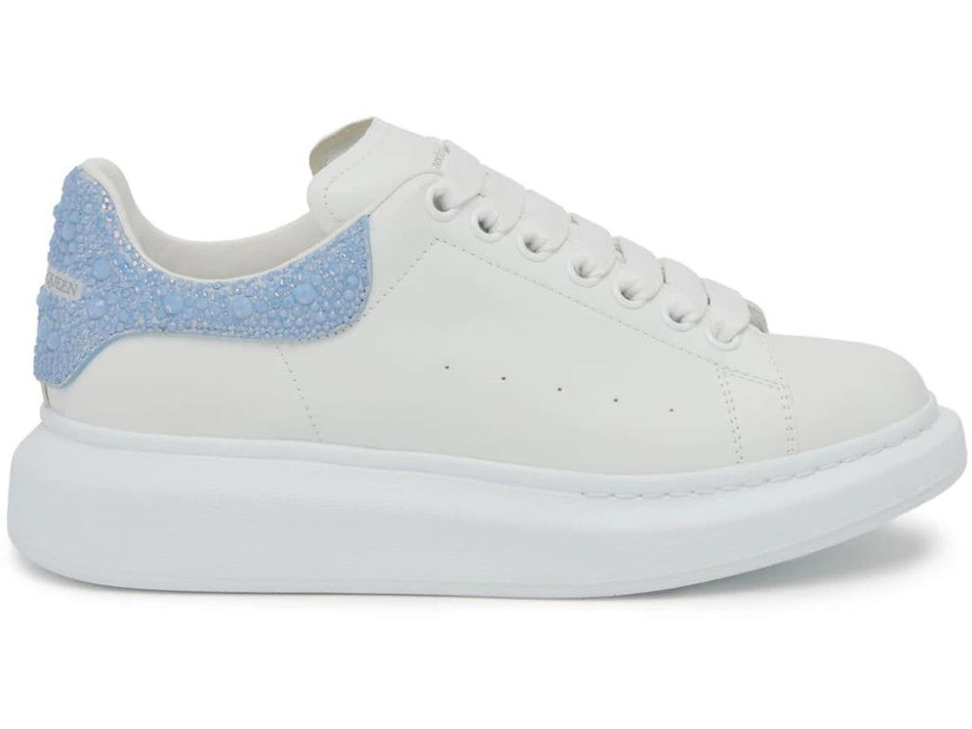 Alexander McQueen Alexander McQueen Oversized White Light Blue Rhinestone (Women's)