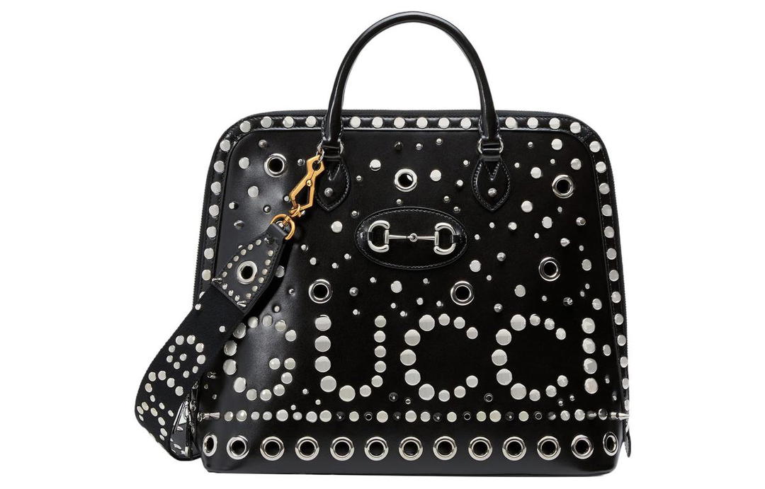 Gucci Gucci Horsebit 1955 Leather Shoulder Bag Crossbody Bag Handbag Small Size Men's Black