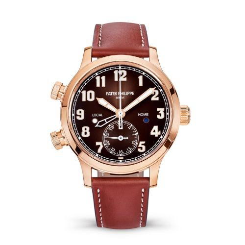 Patek Philippe Patek Philippe Calatrava Pilot Travel Time 7234 Rose Gold / Brown
