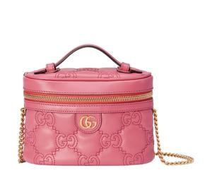 Buy Gucci GG Matelassé Leather Controller Bag With Makeup Box Shoulder Bags Handbags Mini Women's Pink at Sasom – Authentic and Ready to Ship