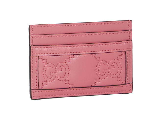 Gucci Gucci Gg Matelasse Card Casepink Purple Leather 100matelasse Leather - view 2