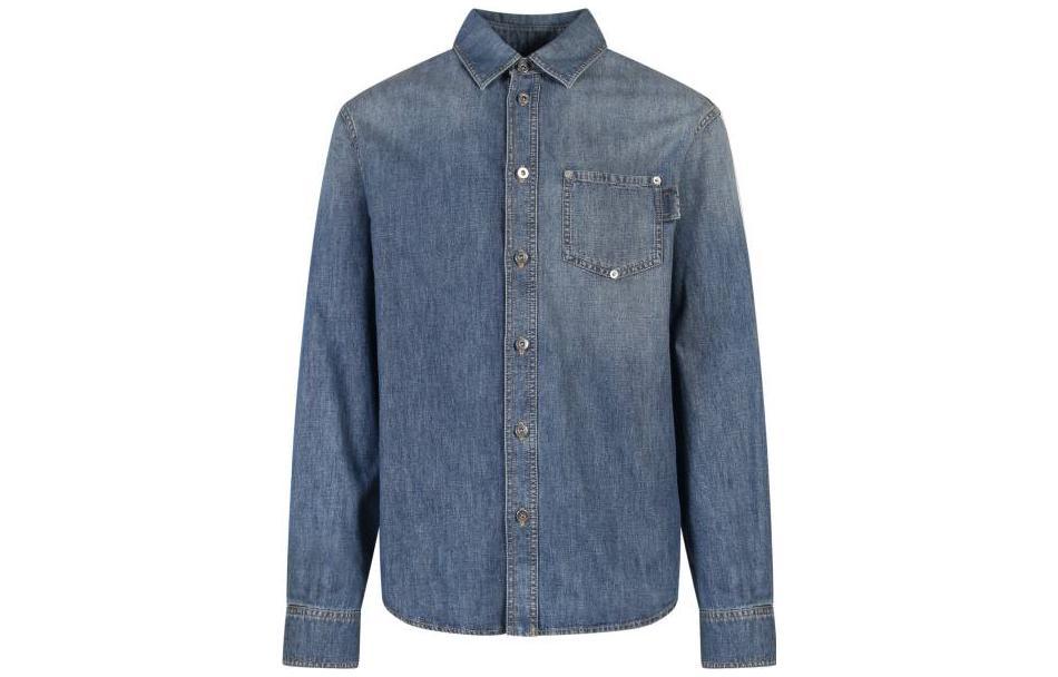Bottega Veneta Bottega Veneta Light Washed Denim Relaxed Fit Shirt