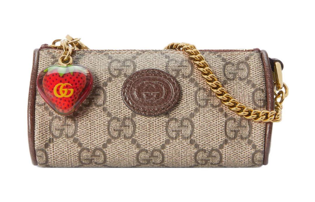 Gucci Gucci Coin Purse With Double G Strawberry