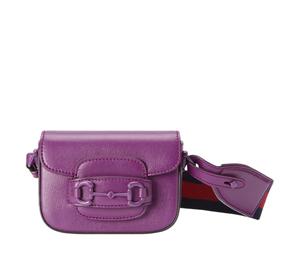 Buy Gucci Horsebit 1955 Leather Shoulder Bag Crossbody Bag Handbag Extra Mini Women's Purple at Sasom – Authentic and Ready to Ship