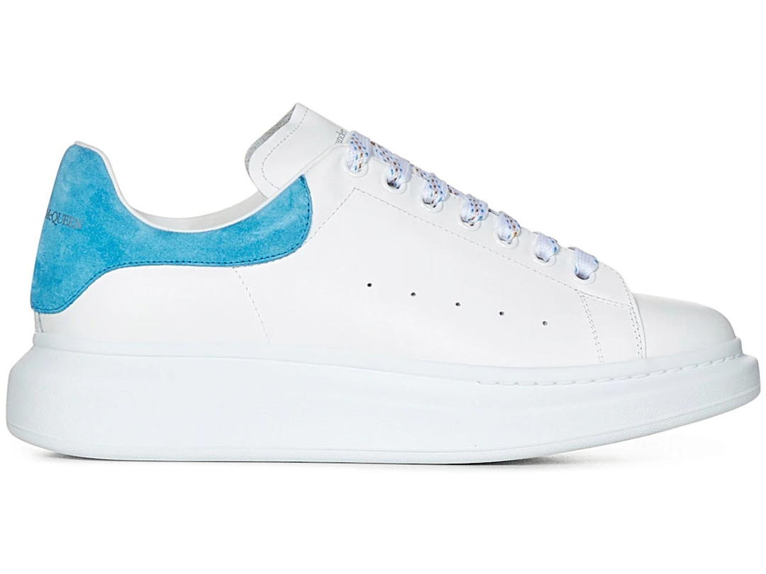 Alexander McQueen Alexander McQueen Oversized White Lapis Blue Suede