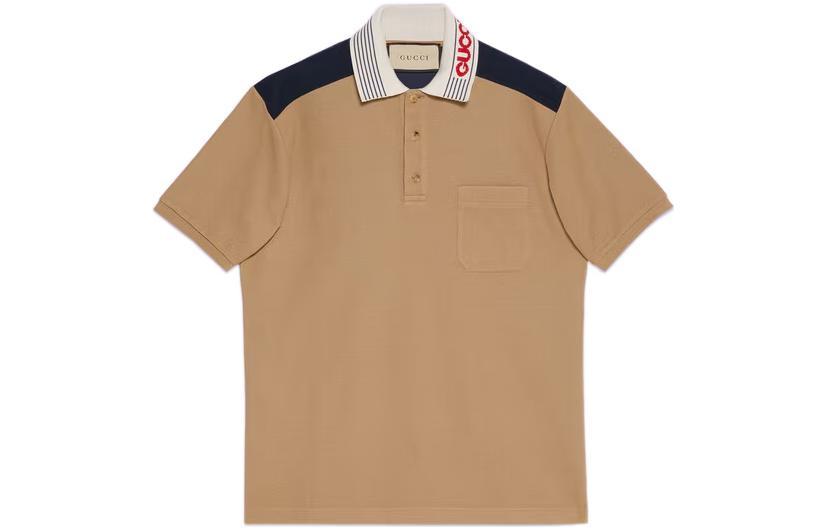 Gucci Gucci Knitted Contrast trim Polo Shirt