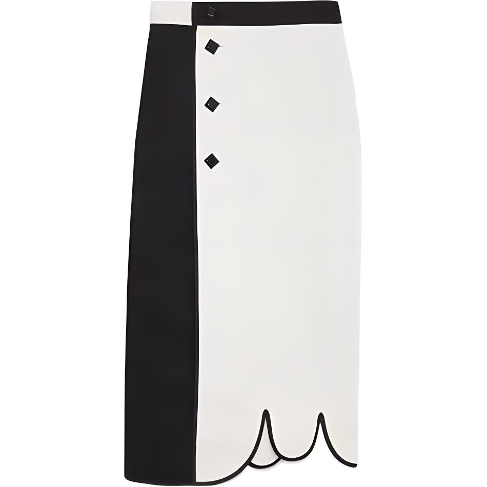 Gucci Gucci Casual Long Skirts Women's Black White