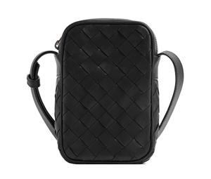 Buy Bottega Veneta Zipped Phone Pouch Intrecciato Black at Sasom – Authentic and Ready to Ship